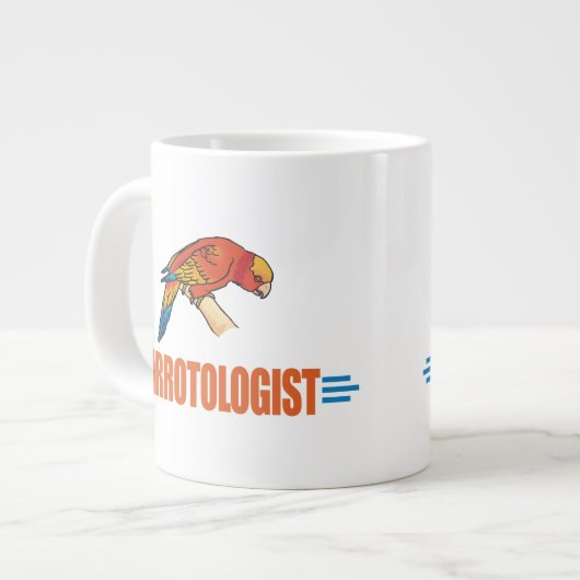 Grappige Papegaaienliefhebber Grote Koffiekop (Links)