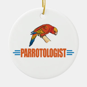 Grappige Papegaaienliefhebber Keramisch Ornament