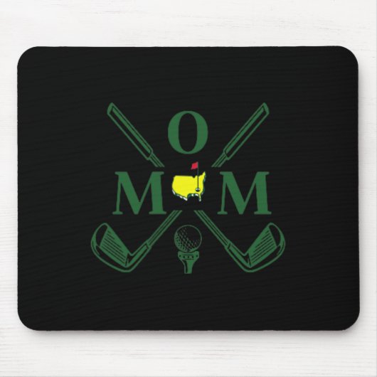 Grappige Par Moeder Golf Overeenkomende Golfsiteer Muismat (Voorkant)