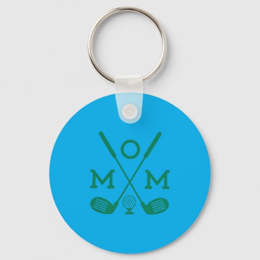 Grappige Par Moeder Golf Overeenkomstige Golfsite Sleutelhanger (Voorkant)