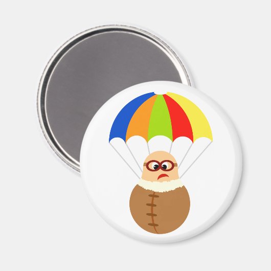 Grappige parachute magneet (Voorkant / Achterkant)