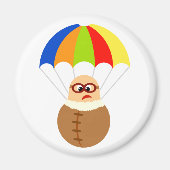 Grappige parachute magneet (Voorkant)