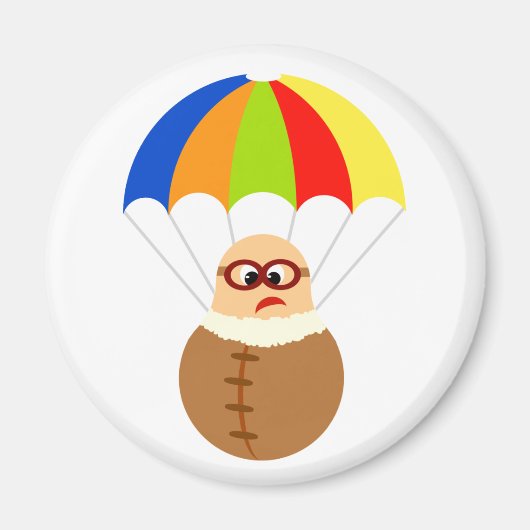 Grappige parachute magneet (Voorkant)