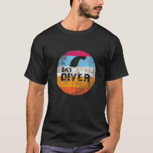 Grappige parachute retro I parachutist tandem spro T-shirt