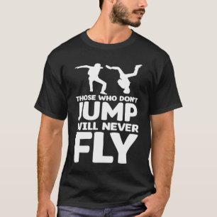 Grappige parachutespringen parachute parachutist s t-shirt