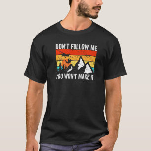 Grappige parachutist Volg me niet, ik doe domme di T-shirt