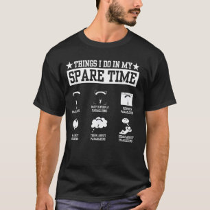 Grappige Paragliding Kunst Voor Mannen Vrouwen Par T-shirt