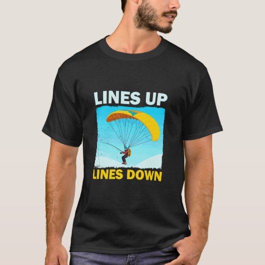 Grappige Paragliding Vissen T-shirt (Voorkant)
