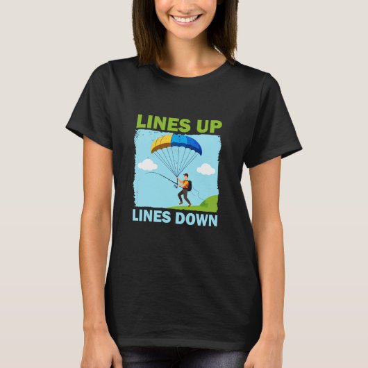 Grappige Paragliding Vissen T-shirt (Voorkant)