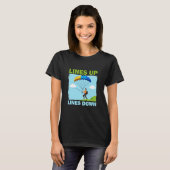 Grappige Paragliding Vissen T-shirt (Voorkant volledig)