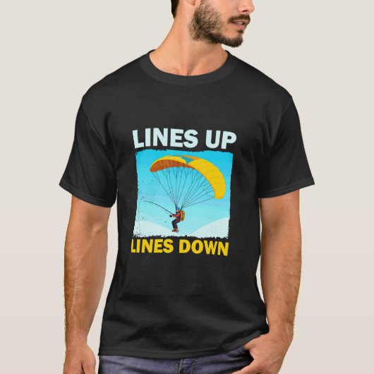 Grappige Paragliding Vissen T-shirt (Voorkant)