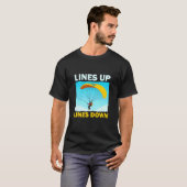 Grappige Paragliding Vissen T-shirt (Voorkant volledig)