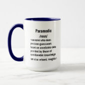 Grappige Paramedic Definition geschenken voor mann Mok (Links)