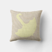 Grappige paraplu met monogram op maat kussen (Achterkant)