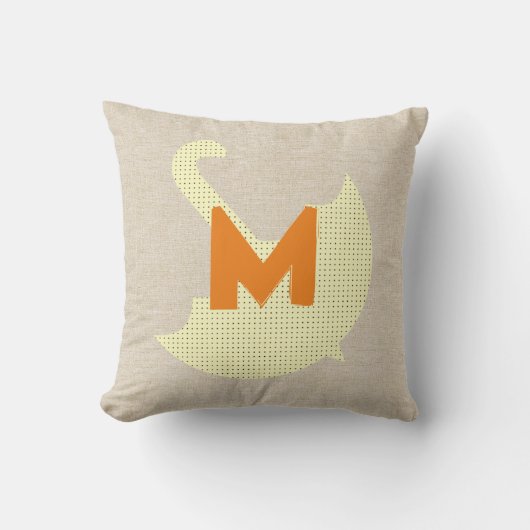 Grappige paraplu met op maat gemaakt monogram kussen (Voorkant)