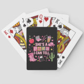 Grappige Paraprofessional - Ze Is Een Para Die Ik  Pokerkaarten (Achterkant)
