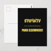 Grappige parkeer grap voor gehandicapten briefkaart (Voorkant / Achterkant)