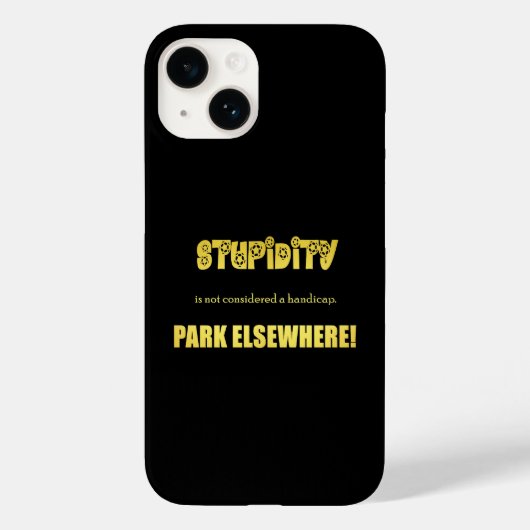Grappige parkeer grap voor gehandicapten Case-Mate iPhone case (Achterkant)