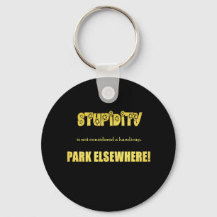 Grappige parkeer grap voor gehandicapten sleutelhanger