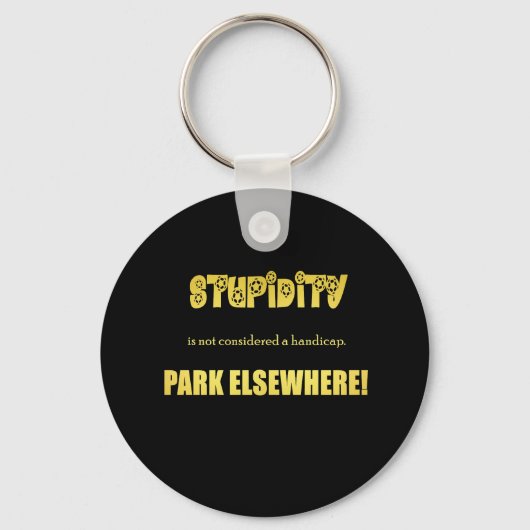 Grappige parkeer grap voor gehandicapten sleutelhanger (Voorkant)