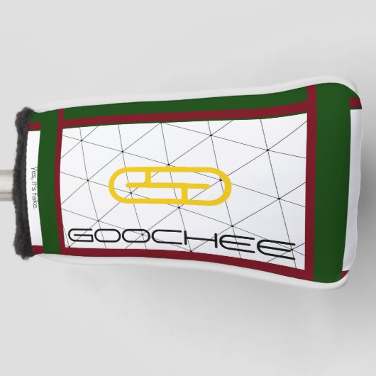 Grappige parodie nep designer merk goochee golfheadcover (Voorkant)