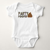 Grappige Party Pooper Romper (Voorkant)