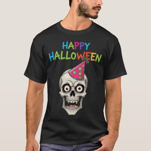 Grappige Party Skull met Party Pet T-shirt (Voorkant)