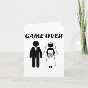 Grappige Pas getrouwd bruid en bruidegom _1 Kaart