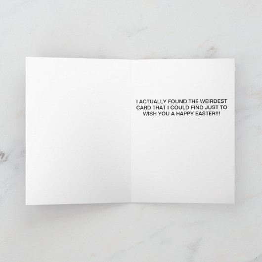 Grappige  Pasen Afbeelding Kaart (Binnen)