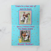 Grappige Pasen Basset Hound op Pasen kaart (Binnen)
