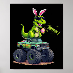 Grappige Pasen Dinosaurus Bruh - T-rex Easter Egg  Poster