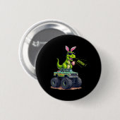 Grappige Pasen Dinosaurus Bruh - T-rex Easter Egg Ronde Button 5,7 Cm (Voorkant /achterkant)