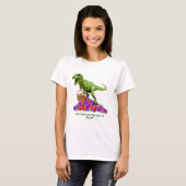 Grappige Pasen Dinosaurus Trex Paasei T-shirt (Voorkant volledig)