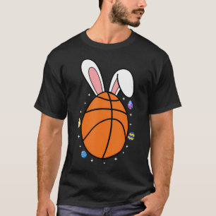 Grappige Pasen Ei Slappe Konijnenoren Basketbal T-shirt