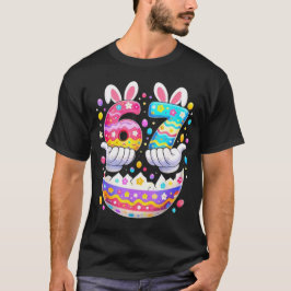 Grappige Pasen Eieren Zes Zeven 67 Konijn 67 Meme T-shirt