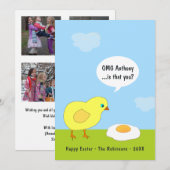 Grappige Pasen Familie Fotocollage Wenskaart Feestdagenkaart (Voorkant / Achterkant)