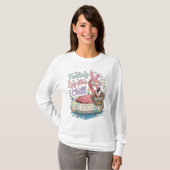 Grappige Pasen Flamingo Gevoel Eggstra Chille Cute T-shirt (Voorkant volledig)