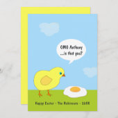 Grappige Pasen Groet Feestdagenkaart (Voorkant / Achterkant)