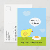 Grappige Pasen Groet Feestdagenkaart (Voorkant / Achterkant)