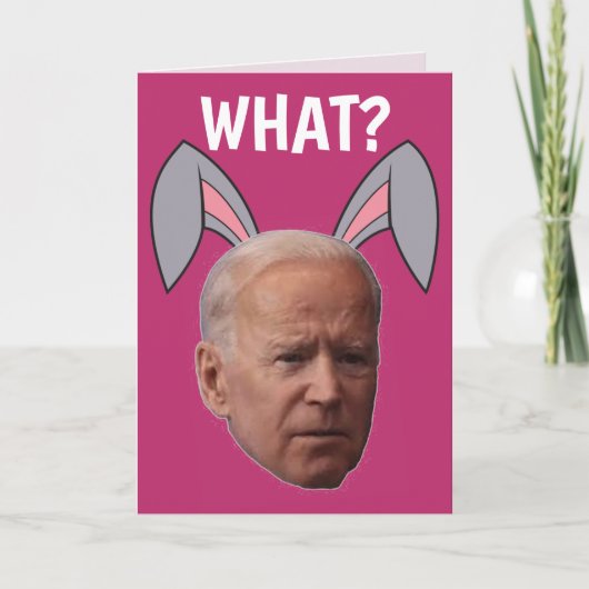 GRAPPIGE PASEN JOE BIDEN WENSKAART KAART (Voorkant)