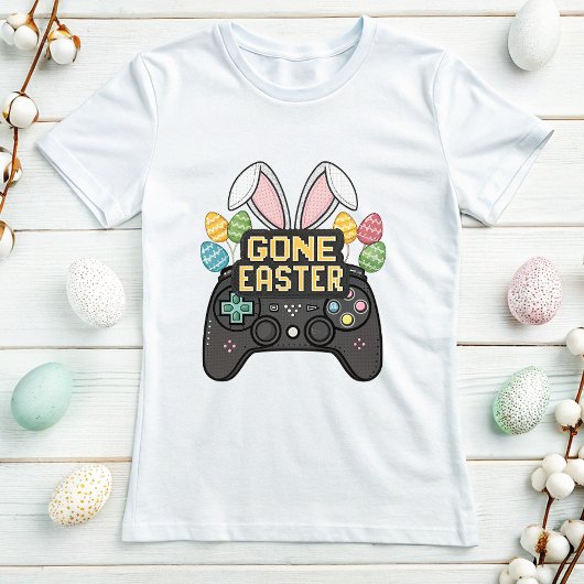 Grappige Pasen Pixel Art Bunny Controller T-shirt