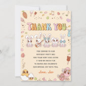 Grappige Pasen verjaardagsfeestje bedankkaart Kaart (Voorkant)