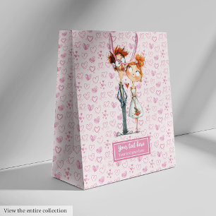 Grappige Passen getrouwd Gift Bag Eigenzinnige Car Medium Cadeauzakje