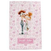 Grappige Passen getrouwd Gift Bag Eigenzinnige Car Medium Cadeauzakje (Voorkant)