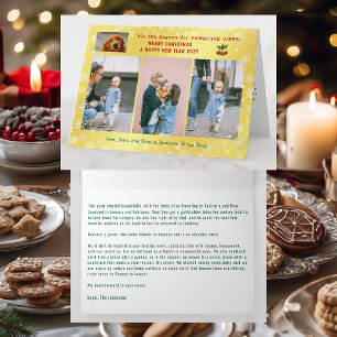 Grappige passieve hond kat 4 foto's minimalistisch kaart