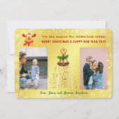 Grappige passieve Rudolph foto's Letter Schattige  Feestdagenkaart (Voorkant)