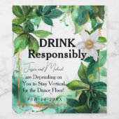 💍Grappige Passiflora Serenity Wijn Etiket (Enkel label)