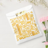 Grappige pasta print noedels patroon bedankzakje (Gezegeld)