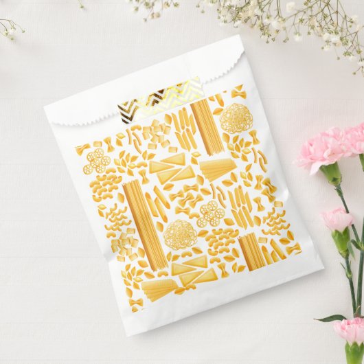 Grappige pasta print noedels patroon bedankzakje (Gezegeld)