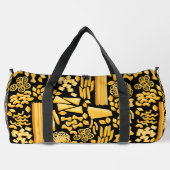 Grappige pasta print noedels patroon plunjezak (Achterkant)